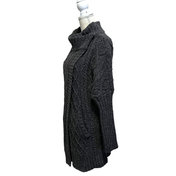 Prana Delaney Gray Cable Knit Cardigan Sweater Duster XS - Picture 5 of 10